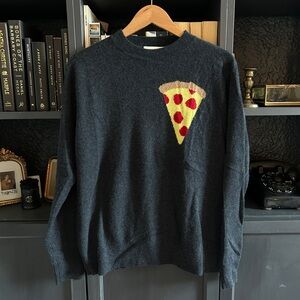 Leret Leret Cashmere Pizza Charcoal Grey Sweater Size XS
